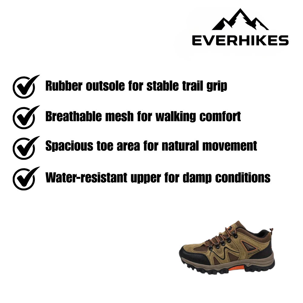 Hiking Shoes – Durable Water-Resistant Men’s Trail Shoes | Everhikes