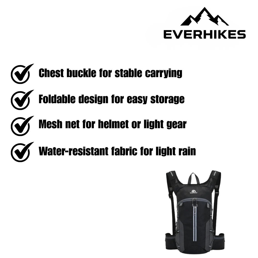 Hiking Backpack, Lightweight Foldable Day Pack | Everhikes