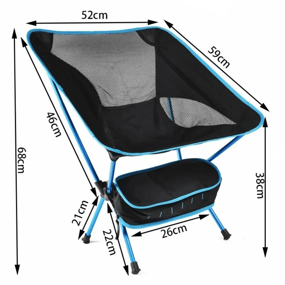 Camping Chair, Lightweight Foldable Outdoor Seat - Evercrest Outdoors