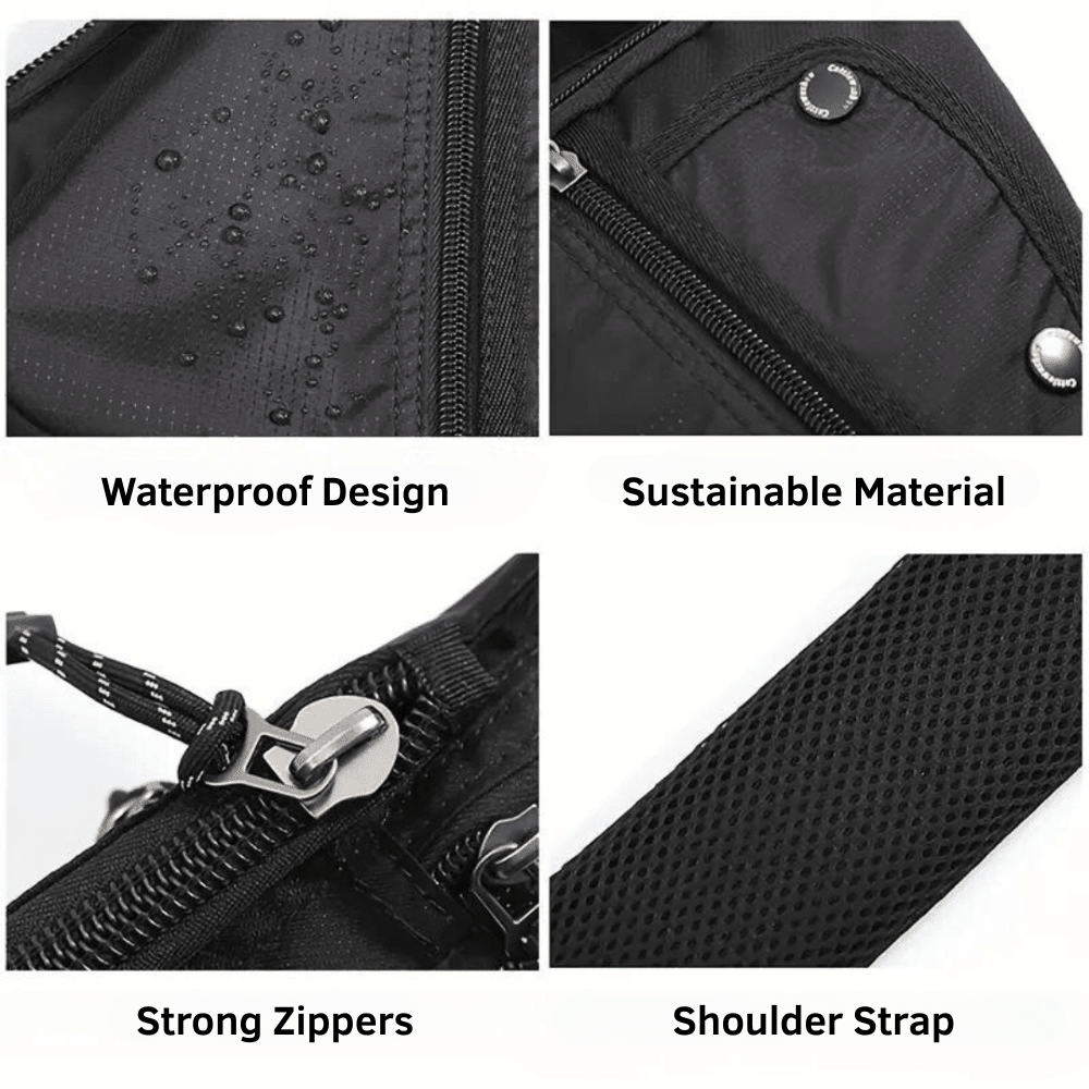 Crossbody Bag – Weather - Resistant Secure Travel Bag | Everhikes - Evercrest Outdoors