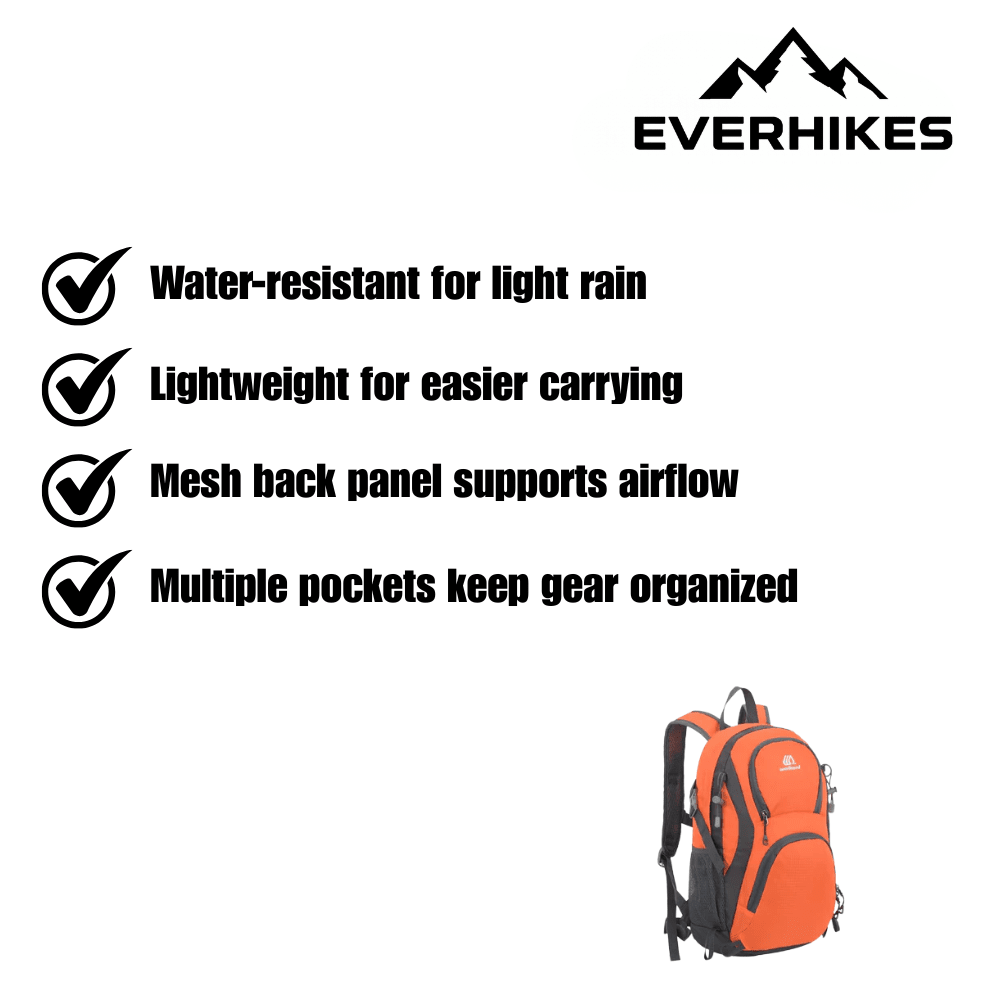 Hiking Backpack – Lightweight Water - Resistant | Everhikes - Evercrest Outdoors