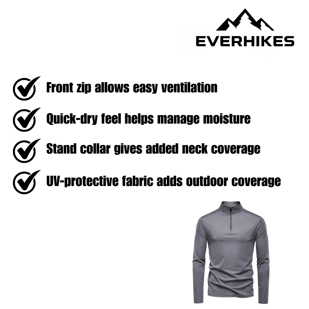 Hiking Shirt Lightweight Breathable UV Protection | Everhikes - Evercrest Outdoors