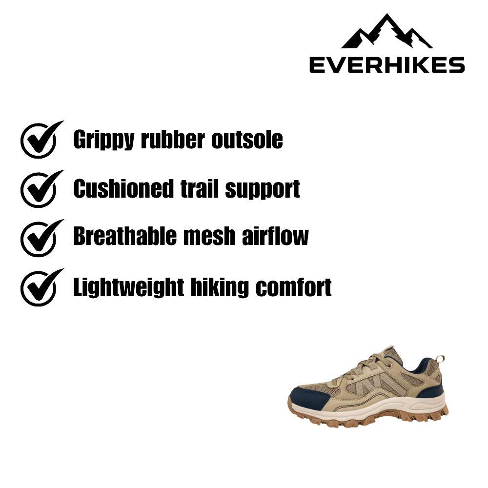 Hiking Shoes Lightweight Breathable Grip | Everhikes - Evercrest Outdoors
