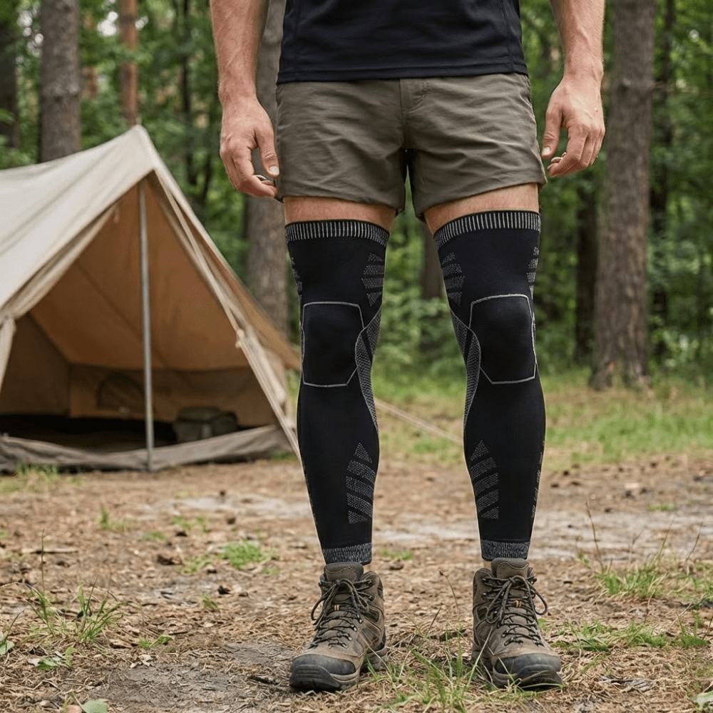 Knee Sleeve Breathable Full - Length Compression Pair | Everhikes - Evercrest Outdoors