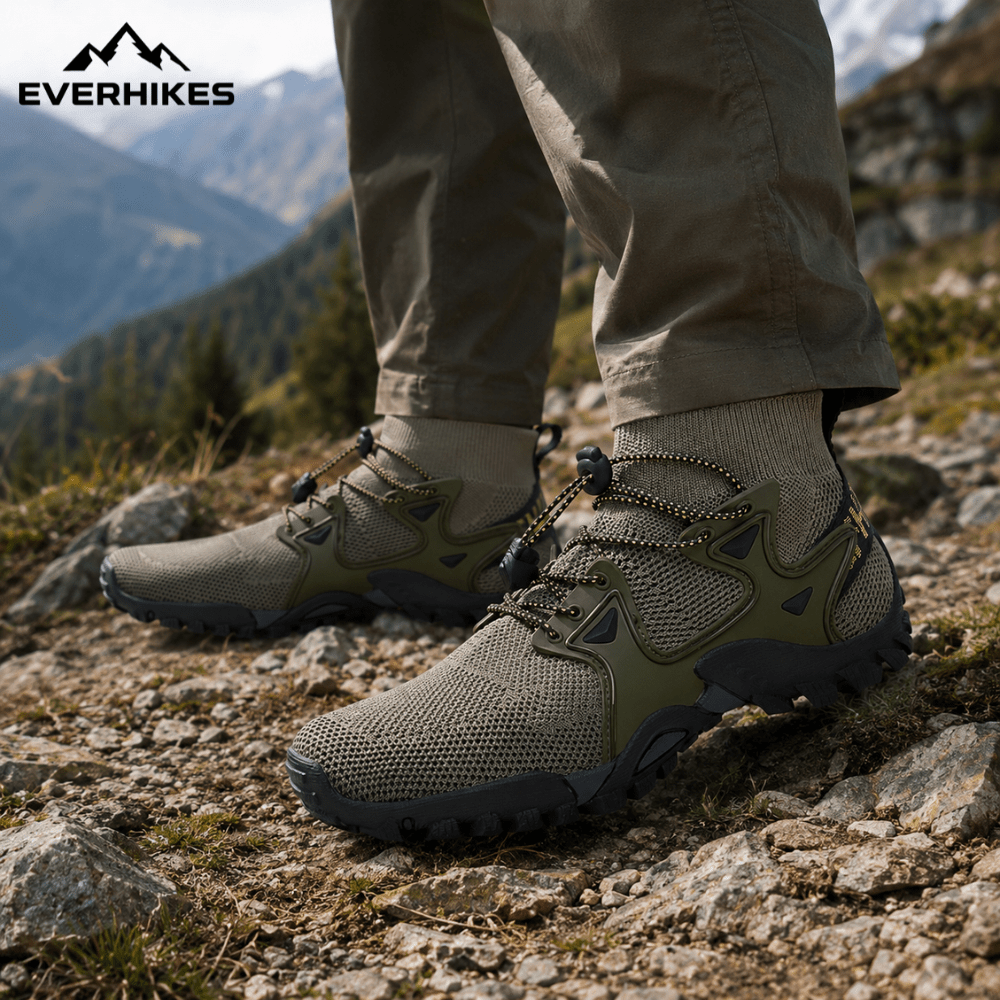 Men’s Lightweight Breathable Hiking Shoes with Non - Slip Grip | Everhikes - Evercrest Outdoors