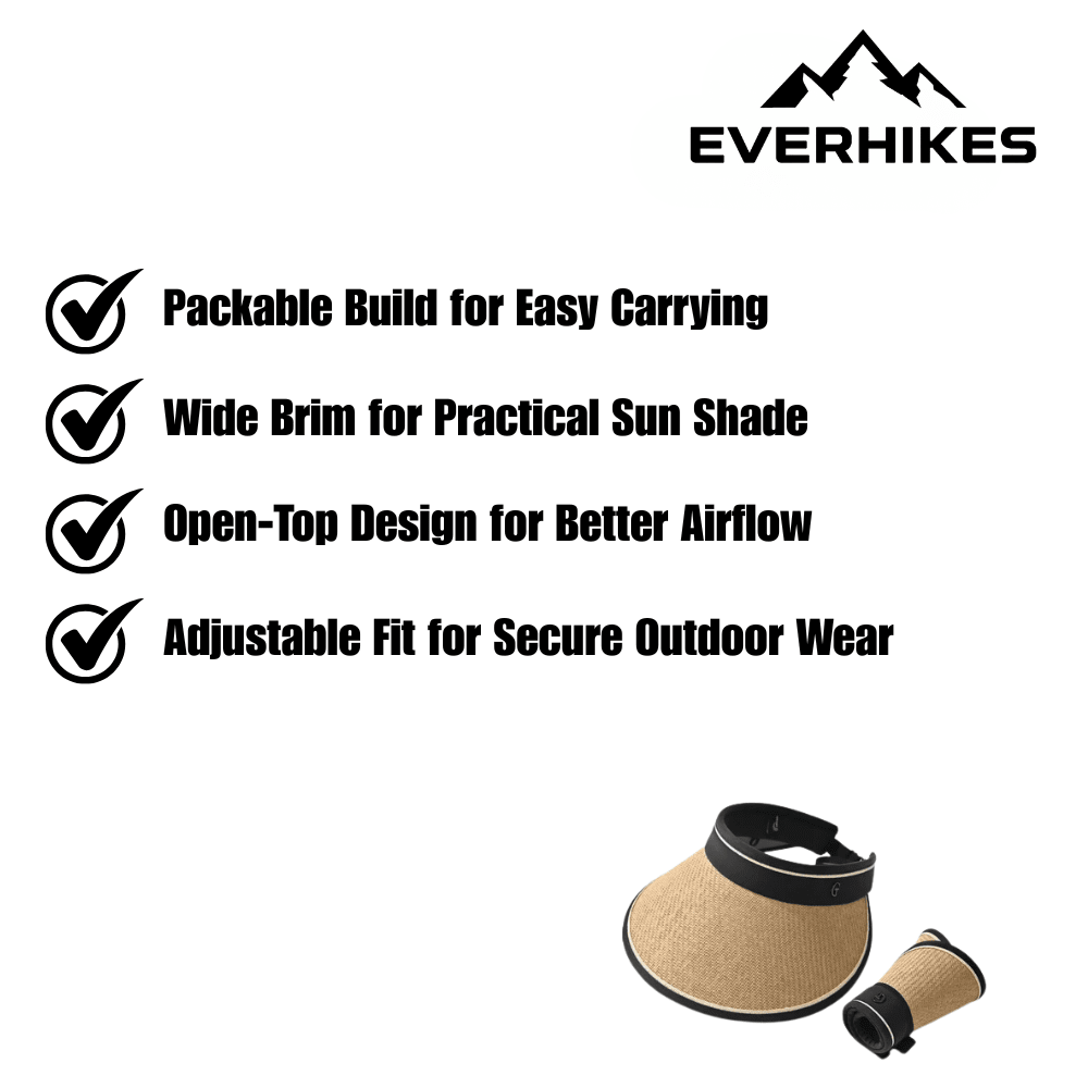 Sun Hat Lightweight Open - Top UV Protection | Everhikes - Evercrest Outdoors