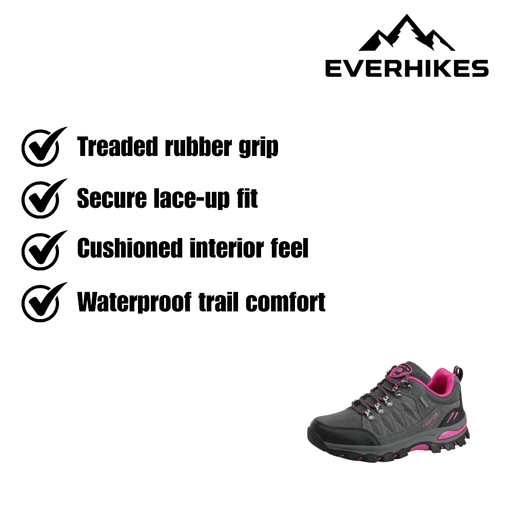 Hiking Shoes Waterproof Durable Trail Grip | Everhikes - Evercrest Outdoors