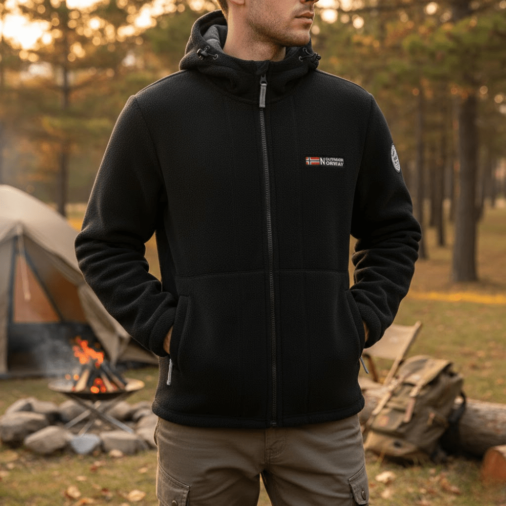 Men’s Fleece Jacket, Windproof Breathable Outerwear | Everhikes - Evercrest Outdoors