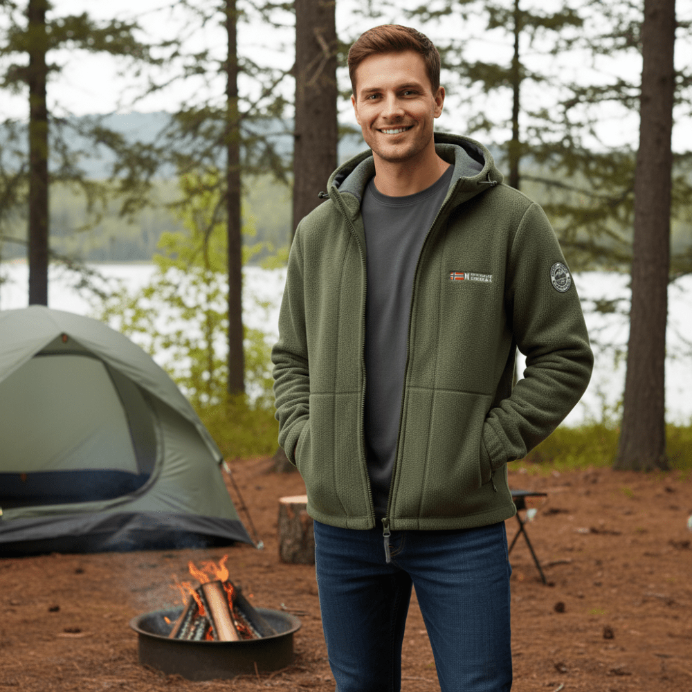 Men’s Fleece Jacket, Windproof Breathable Outerwear | Everhikes - Evercrest Outdoors