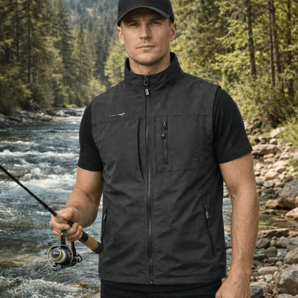 Outdoor Vest for Men, Lightweight Multi - Pocket Hiking Layer | Everhikes - Evercrest Outdoors
